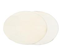 CTIRCHIU Piel de Cabra Natural para Parche de Africano, 2 Piezas Duraderas para Reparación de Instrumentos de Percusión Sonido Puro y Color Beige