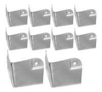 CTIRCHIU Protectores de Esquinas para Cajas y Armarios, 10 Piezas de Aleación Cromada, Tamaño 50x50 Mm, Resistentes para Puertas de Gabinetes y Cajas de Madera, Uso Decorativo y Protección