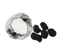 CTIRCHIU Redecillas De Malla Elástica Cabello Invisibles 100 Unidades Tamaño Mediano Negro, Sujetador De Moños Para Profesionales De Salud y Limpieza En Entornos Laborales