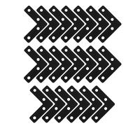 CTIRCHIU Soportes Angulares en L Fácil Instalación Negro de Acero Inoxidable 20piezas y Resistencia Deformación para Muebles para Proyectos Hogar