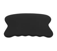 CTIRCHIU Tabla de Raspado Masajeador Gua Sha de Cuerno de Buey Negra, Herramienta Facial y Corporal para Terapia de Masaje Tradicional, Liviana y Portátil para Cuidado Piel