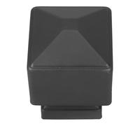 CTIRCHIU Tapa de Poste Cuadrada de Hierro 3x3 Remate Piramidal y Acabado Gris Oscuro Esmerilado para Protección y Decoración en Parques Escénicos y Barandillas Públicas