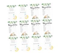 CTIRCHIU Tarjetas de Predicción Juego de Papel Verde 20 para el Género del Ñiño en Shower para Fiesta y Cumpleaños