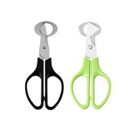 CTIRCHIU Tijeras Elegante de Inoxidable Huevos de Acero Codorniz para 2 Piezas Mango Necesidad de Afilar para Uso en Cocina y Hogar