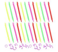CTIRCHIU Varillas Rizadoras para Cabello Corto y Largo, 26 Piezas, Pequeñas Espirales de Plástico Flexibles para Permanente, Rulos para Mujer, Kit de Peinado sin Calor para Uso Doméstico