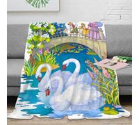 CTJQHVKZ Estampado 3D in Pond frazada Microfibra Ropa de Cama Premium Illustrataed Children's Manta térmica Transpirable para Regalos para Familiares 40x50inch(100x130cm)