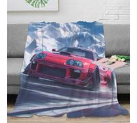 CTJQHVKZ Estampado 3D Sports Car Racing Manta térmica Microfibra Ropa de Cama Suave High Performance Plaid térmico Lavable para Regalos de Fiestas 60x80inch(150x200cm)