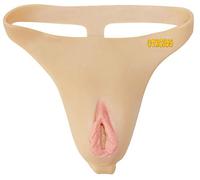 CTKOLYS Crossdresser Panties Pluggable Camel Toe Men Hiding Gaff Shaping Brief para transgénero,3301~Ivory White
