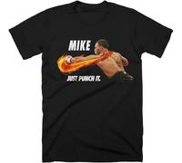 CTLEICODW Mike Tyson Just Punch It Gym, Training, Workout Men's T-Shirt Size S 5XL Black