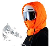 Ctleydistin Waterproof Fleece-Lined Hood, Ski Mask Hoodie, 3-In-1 Agriculture Hood Hat with Drawstring for Cycling Ski (e)