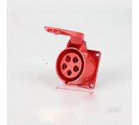 CTLH20 Enchufe y Enchufe Industrial, Conector eléctrico de 3P/4P/5 Pines, 32A, IP44, Resistente al Agua, Enchufe montado en la Pared, Macho, Hembra, 220V, 380V-5P, 32A, montado en Panel