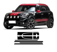 CTLTSRX Capó del Coche Cubierta del Motor Maletero de Vinilo Kit de carrocería Trasera Calcomanía Raya Lateral Pegatina de faldón, para Mini Cooper Countryman R60 JCW Accesorios