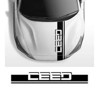 CTLTSRX Cubierta del capó del automóvil Pegatinas del Coche, para Kia Ceed Auto Película de Vinilo Calcomanías de Tiras largas Carreras Deportes Estilismo Accesorios de decoración
