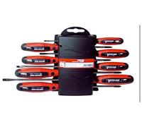 SUPER EGO F09010800 - Conjunto 8 destornilladores boca plana, phillips, pozi