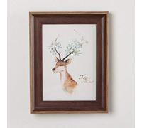CTOBB 1pc Marco de Imagen Retro Marco de Foto de Pared de Bricolaje Simple Marcos de Madera Decoración del hogar Álbum Infantil Marco de bebé Recuerdos, zong se, 8 Pulgadas