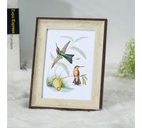 CTOBB 1pc Marco de Imagen Retro Marco de Fotos de Pared de Bricolaje Simple Marcos de Madera Decoración del hogar Álbum Infantil Marco de bebé Recuerdos, gu dian BAI, 7 Pulgadas
