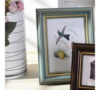 CTOBB Marco de Fotos de Resina de Calidad de 1 Pieza para Mesa Marcos de 14 Colores Modernos Decoración para el hogar Marco de Fotos Delicado Marco de Fotos Colgante, Jinlvshenlanse, 6 Pulgadas