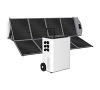 CTOLITY AP5000 Generador Solar (2025 Nuevo) con 400W Panel Solar, 5120Wh Estación con Tomas de CA 5000W (Pico de 6000W), Batería LiFePO4, Generador eléctrico para Acampadas, Fuera de Red, Cortes