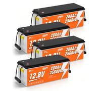 CTOLITY Batería LiFePO4 12V 200Ah, 2560Wh Litio para Camper y Solar | BMS con protección de baja temperatura, Batería Portátil y Ligera para Motor para Curricán,Barco,Off-gird