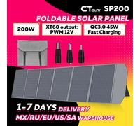 CTOLITY SP200 200W Panel Solar portátil 20,5 V cargador Solar plegable Kit completo para generador Solar al aire libre Camping Powerbank SP200 Standard