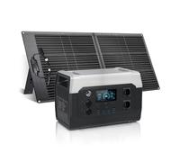 CTOLITY XP1000 Generador Solar con 100W Panel Solar, 1024Wh LiFePO4 Batería, Salidas AC de 1000W (1800W Pico), Carga del 80% en 1 Horas, Estación de Energía Portátil para Camping, Viajes, Apagones