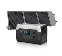 CTOLITY XP1000 Generador Solar Portatil, Panel Solar de 100W, Batería LiFePO4 de 1024Wh, Carga del 80% en 1 Horas, Salida de 1000W CA (1800W Pico), Estacion de Energia Portatil para Camping, Viajes