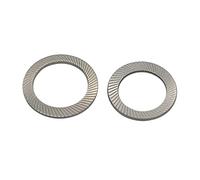 Ctongrun - Arandelas de sellado M2.5 M3 M4 M5 M6 M8 M10 M12 M14 M16 M20 M25 Acero inoxidable 304 Arandela de seguridad de mariposa, 100 unidades, Resistente al desgaste (M25 (50PCS))