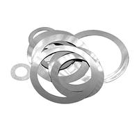 Ctongrun-Rondelle de sellado Junta de ajuste de acero inoxidable ultrafino de 0,05 mm de grosor, 50 unidades, resistente al desgaste (62 x 72 x 0,05)