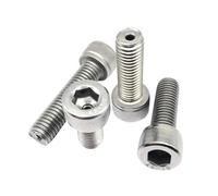 Ctongrun-Tornillos de cabeza cilíndrica 1/2 Uds M3 M4 M5 M6 M8 M10 M12 304 Agujero Hueco De Acero Inoxidable A Través Del Paso De Salida De Aire Allen Hexagonal Tornillo De Cabeza Hexagonal Duradero y
