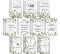 Ctosree 100 cuadernos cristianos con versículos bíblicos en español, regalos a granel, cristianos en inglés, diario de bolsillo de oración religiosa para mujeres, iglesia, escuela dominical, profesora