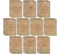 Ctosree 100 cuadernos cristianos con versículos bíblicos en español, regalos a granel Cristianos en inglés, diario de bolsillo de oración religiosa para mujeres, iglesia, escuela dominical, maestra