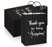 Ctosree 20 bolsas de papel de regalo para empleados, compañeros de trabajo, colegas, bolsas de agradecimiento con asas, bolsas de regalo de agradecimiento para compañeros de trabajo (8.3 x 4.3 x 10.6