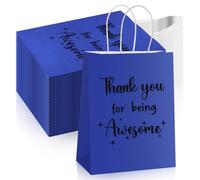 Ctosree 20 bolsas de papel de regalo para empleados, compañeros de trabajo, colegas, bolsas de agradecimiento con asas, bolsas de regalo de agradecimiento para compañeros de trabajo (8.3 x 4.3 x 10.6