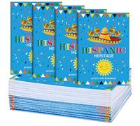 Ctosree 24 libros de actividades de la herencia hispana, diversión y juegos del mes de la herencia hispana, actividades desafiantes que incluyen laberintos, revueltas de palabras y más para bolsa de