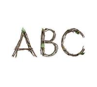 CTP Rustic Twigs Punch-Out Letters for Classroom - Essential Homeschool Supplies - Top Back to School Supplies