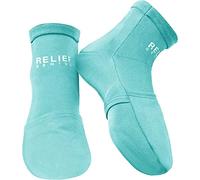 CTR BAND Relief Genius - Calcetines de terapia de frío con paquetes de hielo de gel reutilizables, grandes (1 par), mezcla de algodón/poliéster, tipo de piel seca, alivio del dolor y la inflamación