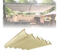 CTREVL Toldo Corredero con Accesorios de Instalación, Toldo Retráctil Impermeable, Toldos Exterior Terraza Retractil para Cenadores Porches Balcones Terrazas y Jardines(Beige,2x5m/6.5x16.4ft)