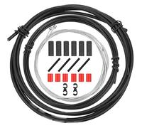 CTRICALVER Kit de Cables y Carcasa de Cambio de Bicicleta - Juego de Piezas de Repuesto de Cable de Palanca de Cambios Universal para Ciclismo MTB Road Mountain Bike Reparación (Negro