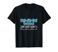 Ctrl Alt del to Success IT Reboot Humor Gráfico Camiseta