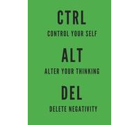 CTRL, ALT, DELETE, COOL ORGANIZER: Goal Setting Notebook, Personal Development Journal, Productivity Planner, Great Gift Idea