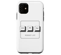 Ctrl Alt DELL Program Reboot Life - Teclado gráfico Ctrl Alt del Carcasa para iPhone 11