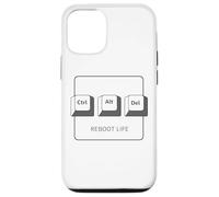Ctrl Alt DELL Program Reboot Life - Teclado gráfico Ctrl Alt del Carcasa para iPhone 12/12 Pro
