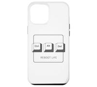 Ctrl Alt DELL Program Reboot Life - Teclado gráfico Ctrl Alt del Carcasa para iPhone 12 Pro MAX