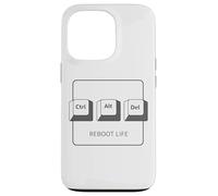 Ctrl Alt DELL Program Reboot Life - Teclado gráfico Ctrl Alt del Carcasa para iPhone 13 Pro