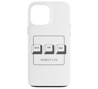 Ctrl Alt DELL Program Reboot Life - Teclado gráfico Ctrl Alt del Carcasa para iPhone 13 Pro MAX