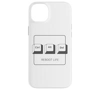 Ctrl Alt DELL Program Reboot Life - Teclado gráfico Ctrl Alt del Carcasa para iPhone 14 Plus