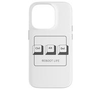 Ctrl Alt DELL Program Reboot Life - Teclado gráfico Ctrl Alt del Carcasa para iPhone 14 Pro