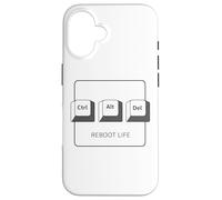 Ctrl Alt DELL Program Reboot Life - Teclado gráfico Ctrl Alt del Carcasa para iPhone 16