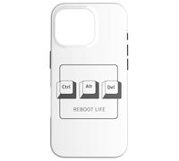 Ctrl Alt DELL Program Reboot Life - Teclado gráfico Ctrl Alt del Carcasa para iPhone 16 Pro