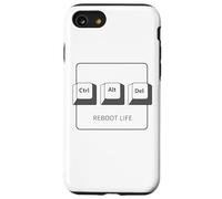 Ctrl Alt DELL Program Reboot Life - Teclado gráfico Ctrl Alt del Carcasa para iPhone SE (2020) / 7/8